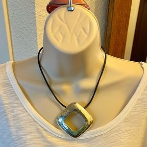 NWT Chico’s Silver Necklace & Earrings Set